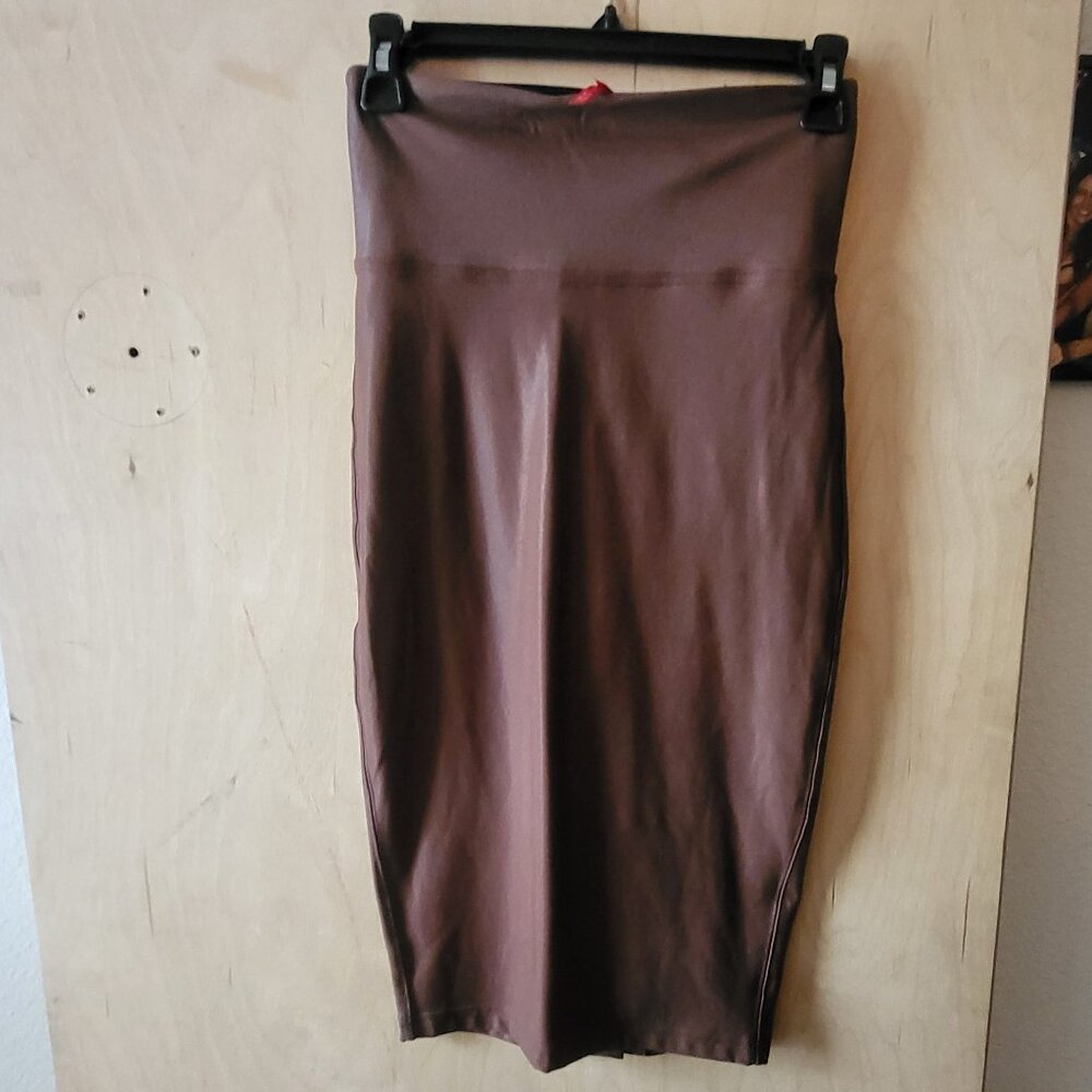 Spanx Small brown pencil skirt